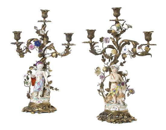 * A Pair of German Porcelain