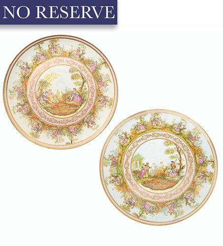 A PAIR OF GERMAN-AUSTRIAN PORCELAIN