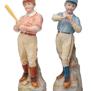 A Pair of German Bisque Porcelain