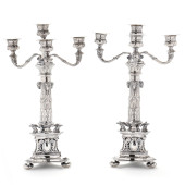 A PAIR OF GERMAN HANAU SILVER