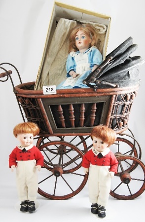 A pair of German J.D.K Porcelain