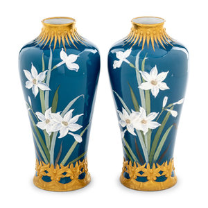 A Pair of German Pâte-sur-Pâte