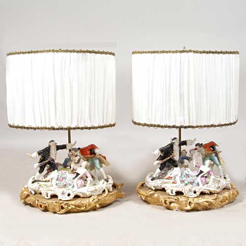 A Pair of German Porcelain