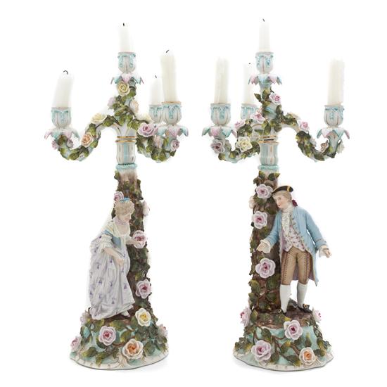A Pair of German Porcelain