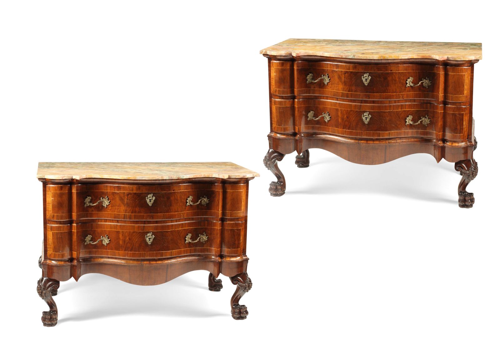A PAIR OF GERMAN ROCOCO STYLE