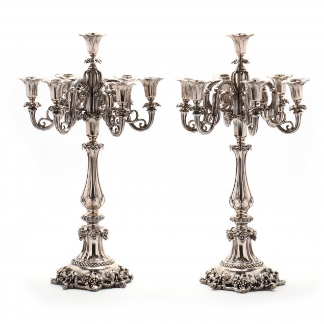 A PAIR OF GERMAN SILVER PLATED