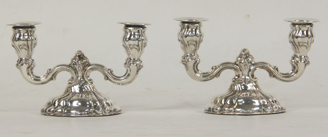 A pair of German sterling silver
