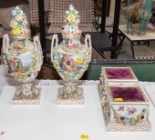 A PAIR OF GERMAN TIRSCHENREUTH