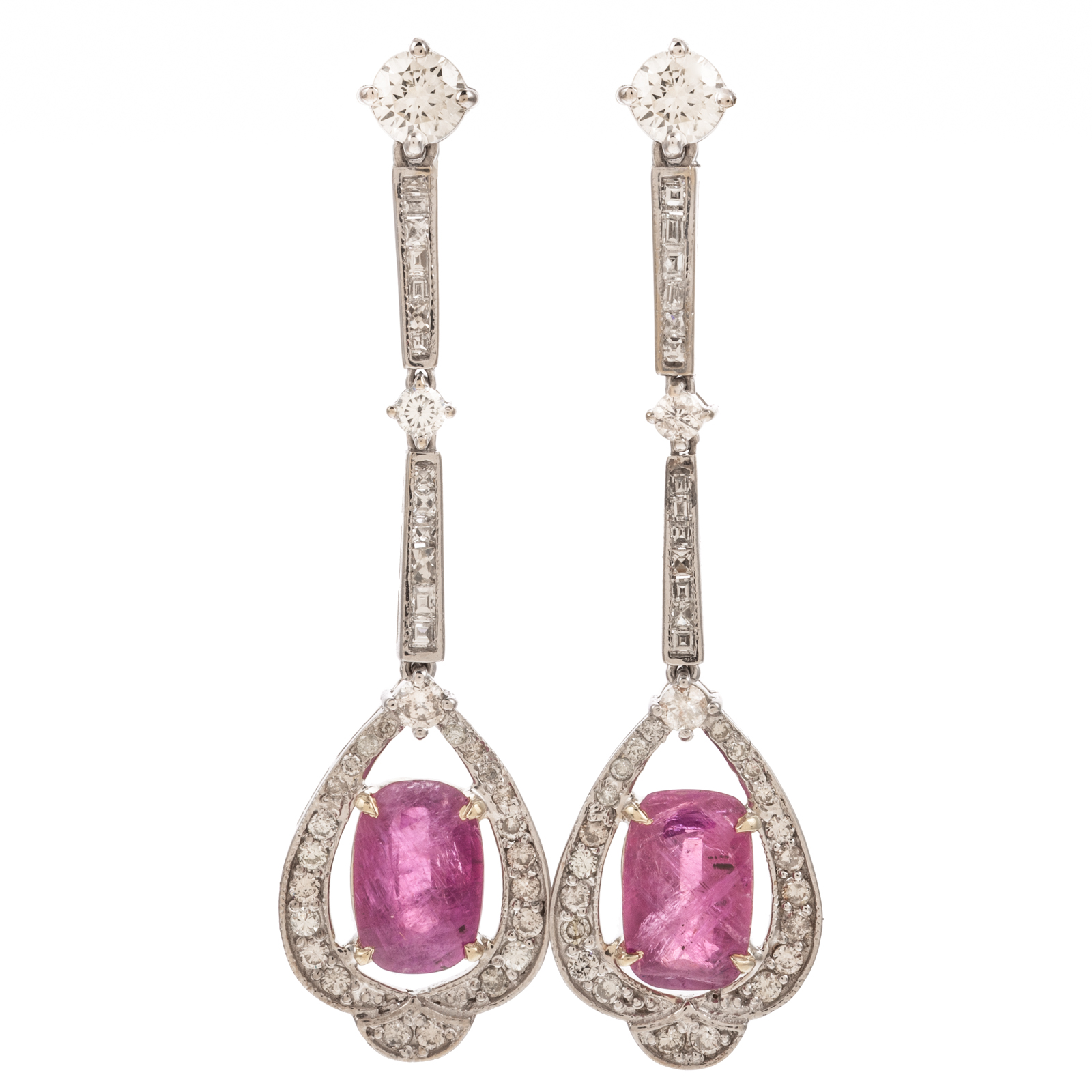 A PAIR OF GIA UNHEATED KASHMIR RUBY