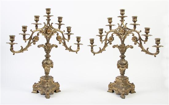 * A Pair of Gilt Metal