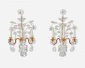A PAIR OF GILT-BRONZE AND ROCK