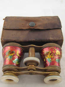 A pair of gilt metal and enamel