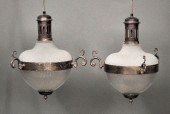 A pair of gilt metal mounted f
