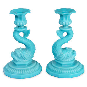 A Pair of Glass Dolphin