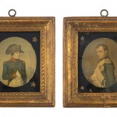 A Pair of Glass Mezzotints Dep