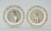 A Pair of Glazed Creamware Por