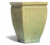 A pair of glazed earthenware j