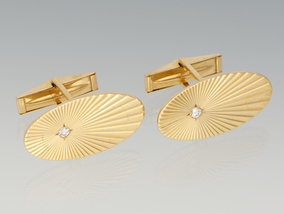 A Pair of Gold and Diamond