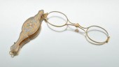 A Pair of Gold and Enameled Lo