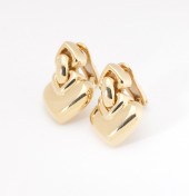 A pair of gold ''Doppio Cuore'