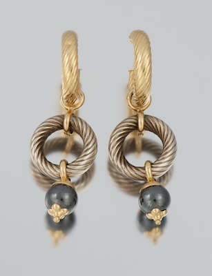 A Pair of Gold Silver and