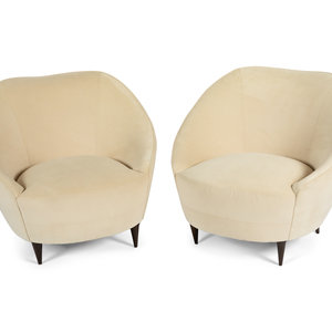 A Pair of Gondola Upholstered