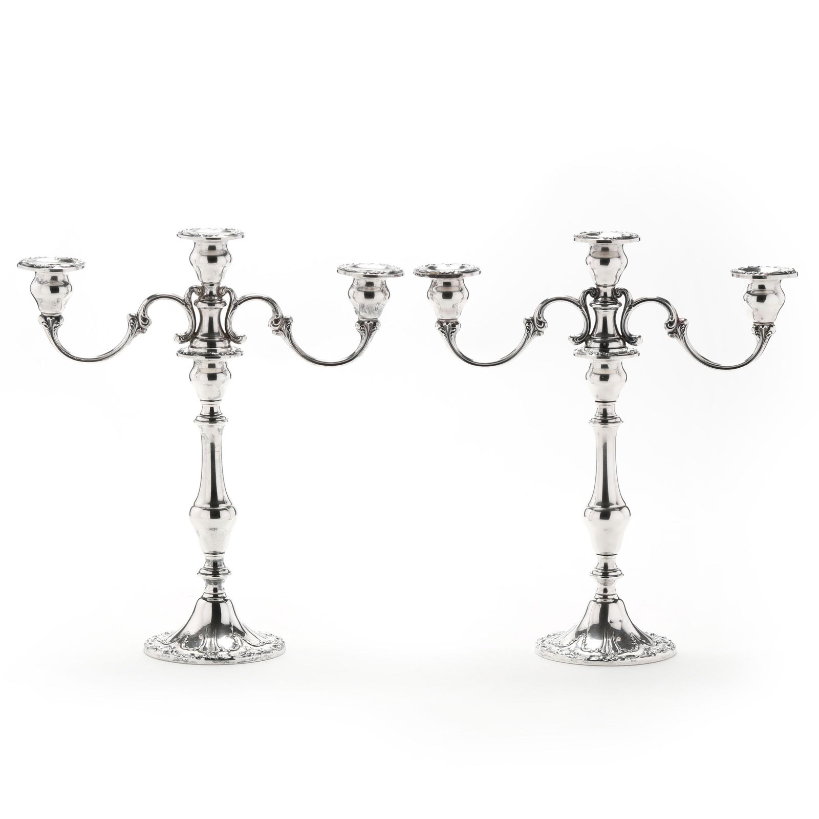 A PAIR OF GORHAM  CHANTILLY -