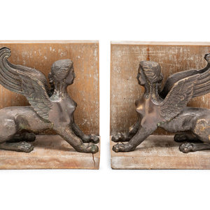 A Pair of Grand Tour Lion of Venice