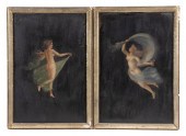 A PAIR OF GRAND TOUR PAINTINGS