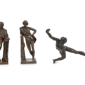 A Pair of Grand Tour Bronze Figures