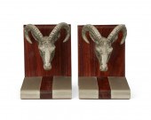 A PAIR OF GUCCI RAM'S HEAD BOO