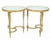 A PAIR OF GUERIDON TABLES HAVI