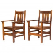 A PAIR OF GUSTAV STICKLEY QUAR