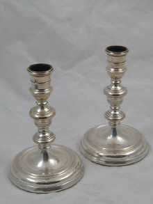 A pair of hallmarked silver