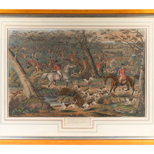 A Pair of Hand-Colored Engravings