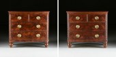 A PAIR OF HENREDON FLAME MAHOG