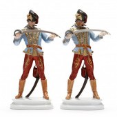 A PAIR OF HEREND NATURAL HADAK