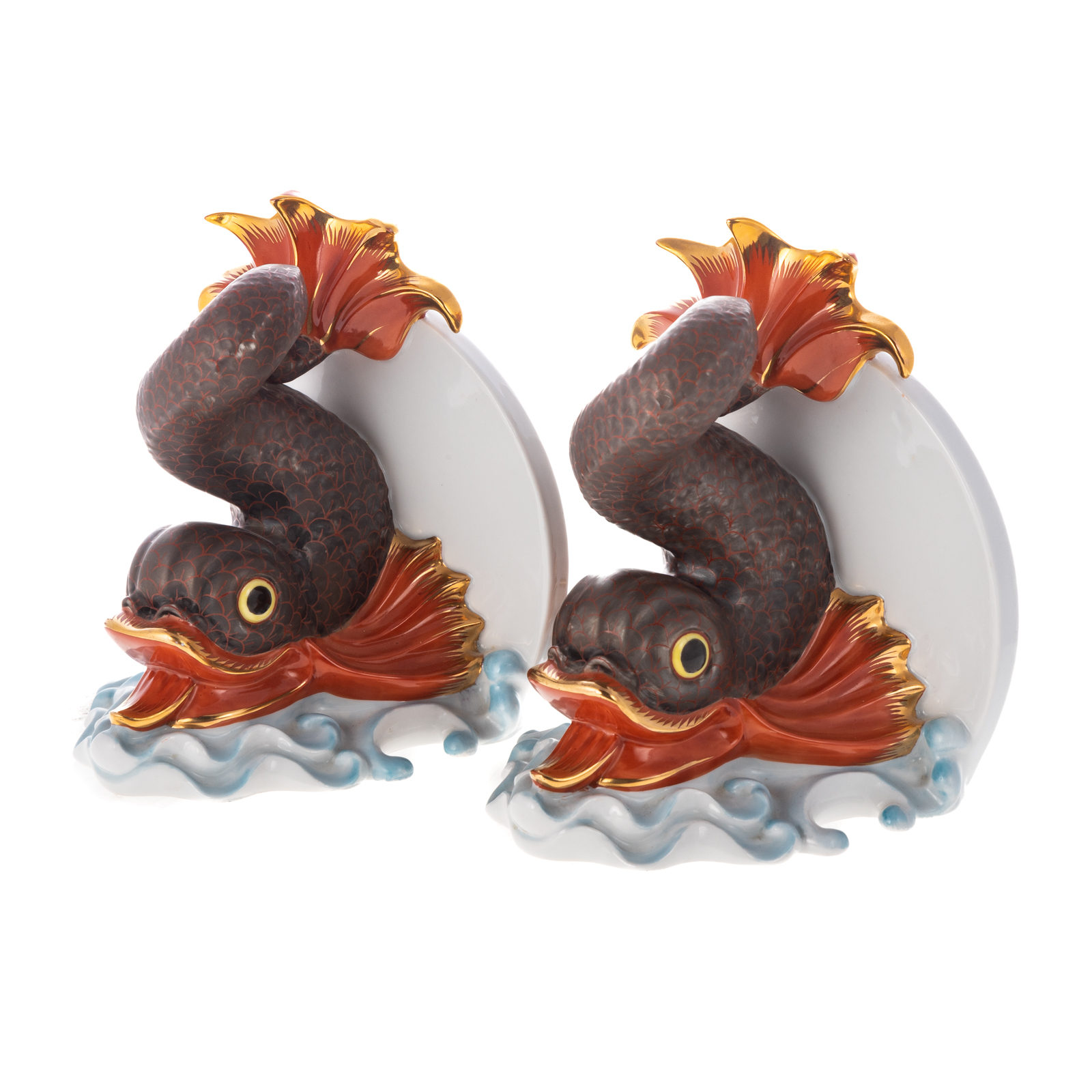 A PAIR OF HEREND PORCELAIN
