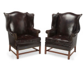 A PAIR OF HICKORY CHAIR FURNIT