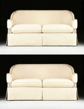 A PAIR OF HICKORY CHAIR CO. UP