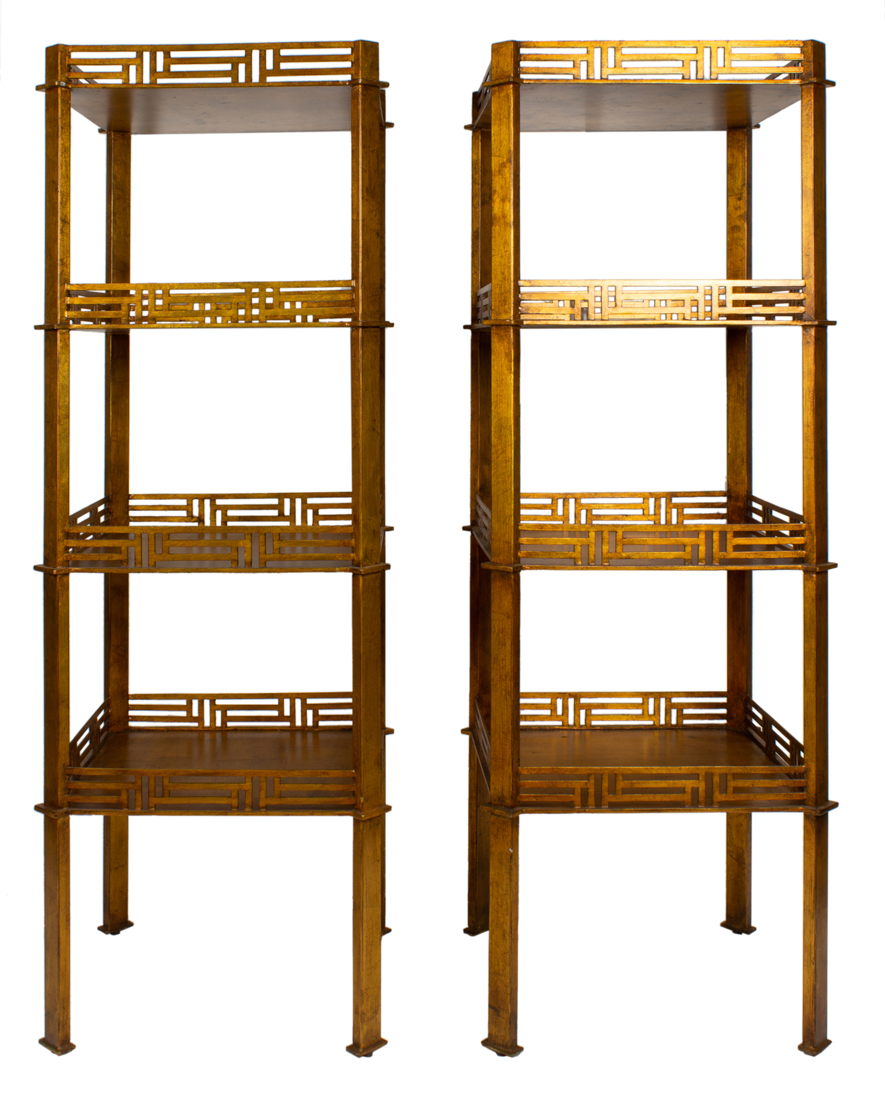A PAIR OF HOLLYWOOD REGENCY STYLE