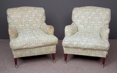 A pair of Howard & Sons mahogany