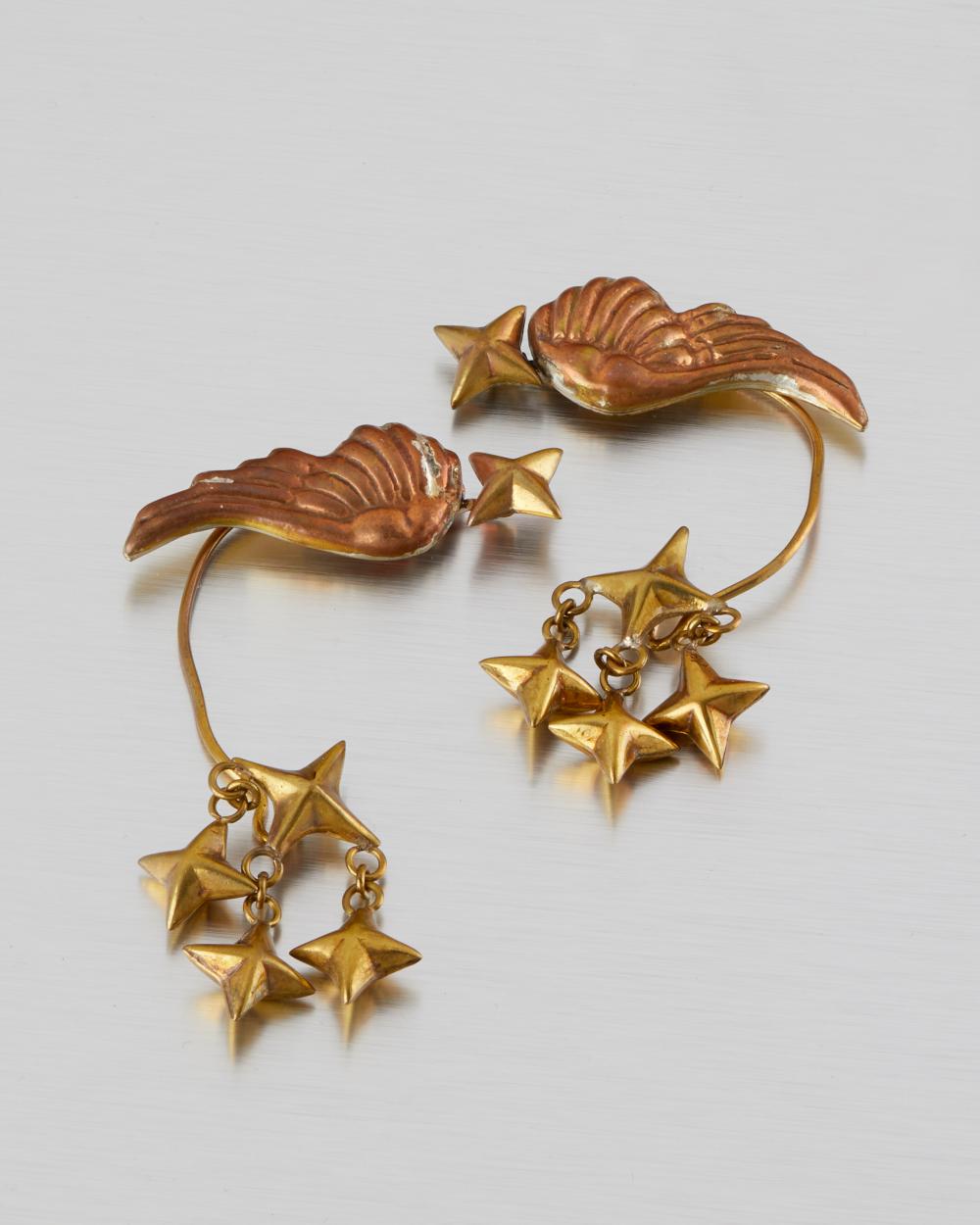 A PAIR OF HUBERT HARMON MIXED-METAL