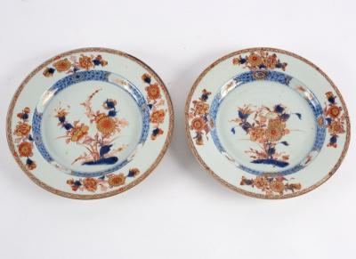 A pair of Imari plates, 18th