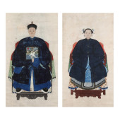 A PAIR OF IMPRESSIVE CHINESE A