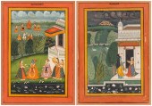 A PAIR OF INDIAN PAINTINGS, 19