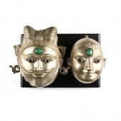 A PAIR OF INDIAN SHIVA AND PAR