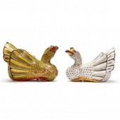 A PAIR OF INDONESIAN CARVED PA