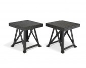 A PAIR OF INDUSTRIAL RIVETED M