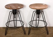 A PAIR OF INDUSTRIAL STYLE SPI